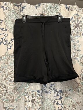 Classic Black Drawstring Shorts